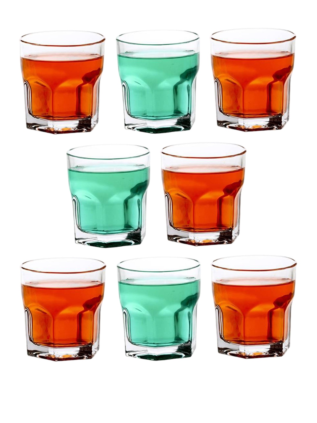 

1ST TIME Transparent 8 Pieces Water Glasses 250 ml Each