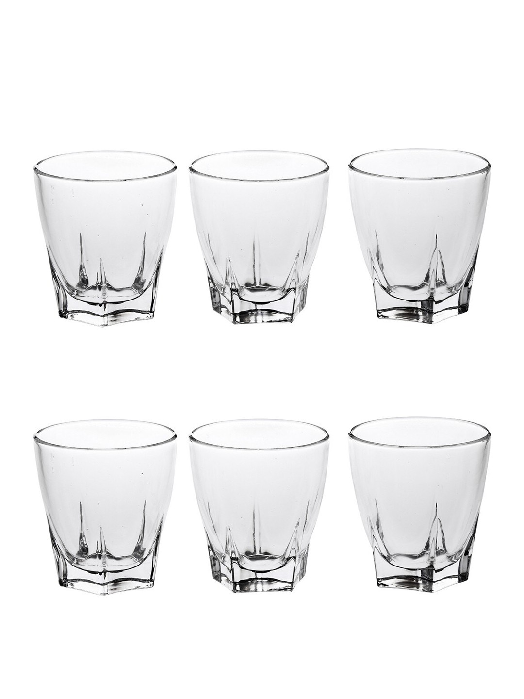

1ST TIME Transparent 6 Pieces Water Glasses 180 ml Each