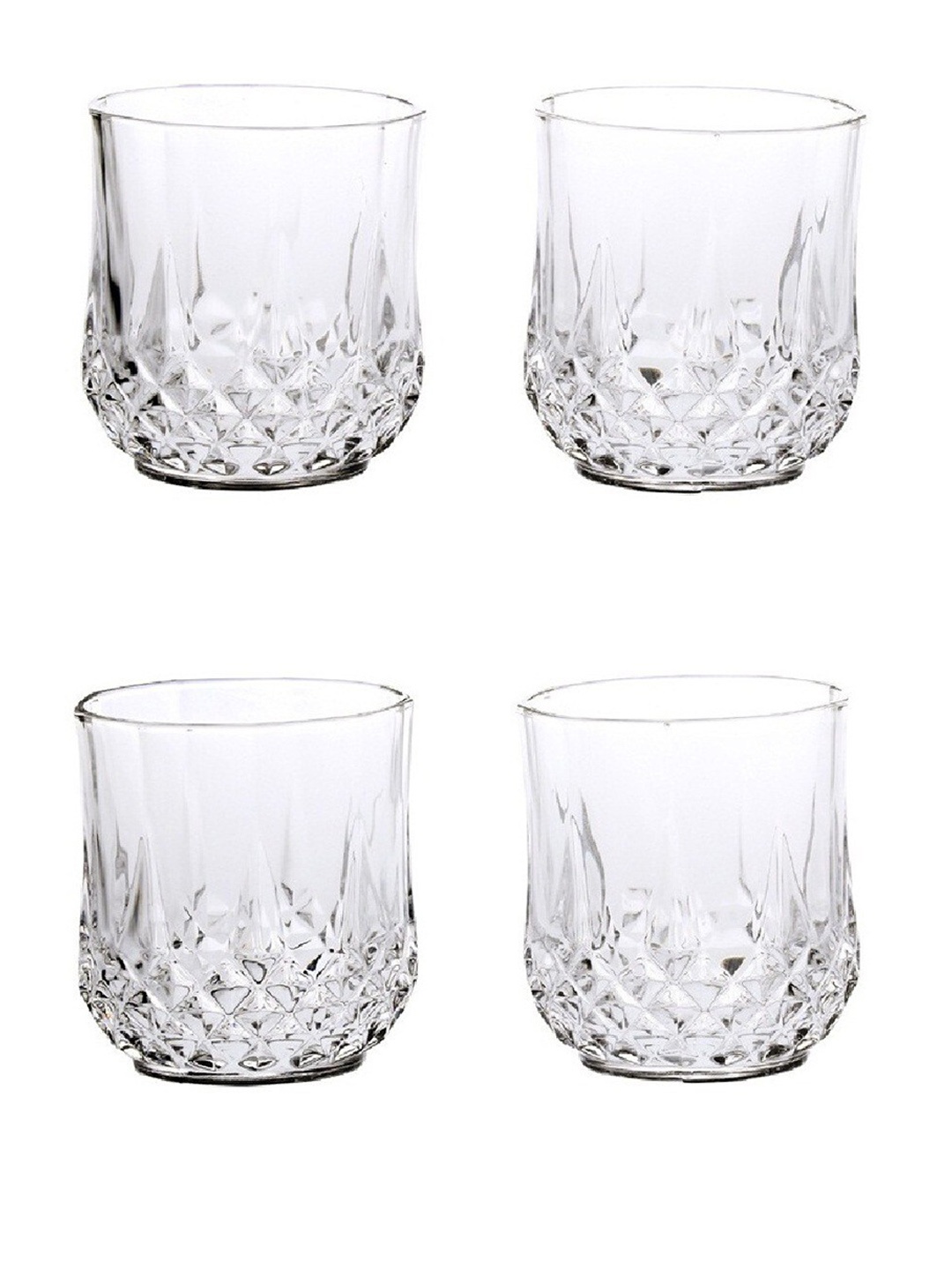 

1ST TIME Transparent 4 Pieces Water Glasses - 200 ml Each
