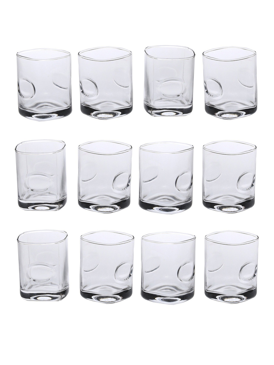 

1ST TIME Transparent 12 Pieces Water Glasses 250ml Each