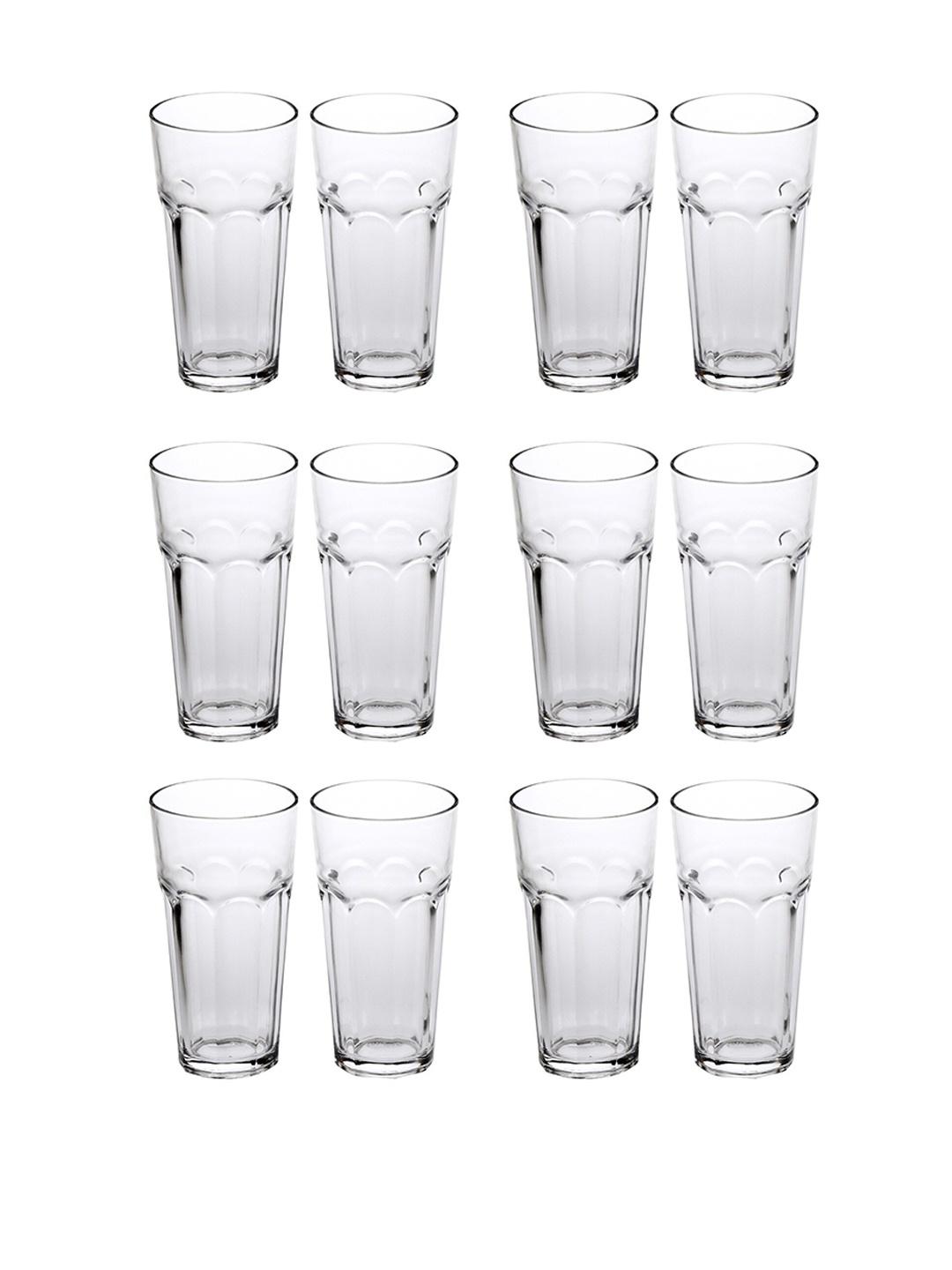 

1ST TIME Transparent 12 Pieces Water Glasses 300ml each