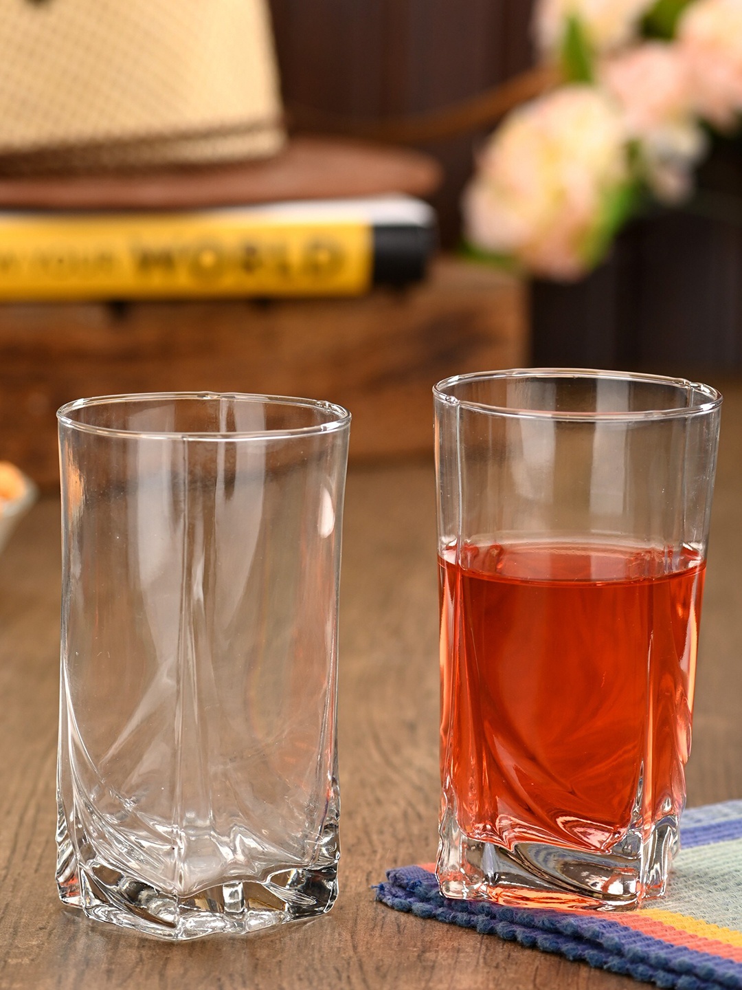 

1ST TIME 8-Pcs Transparent Water Glasses-300 ml Each