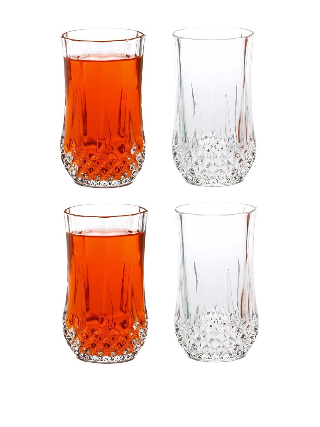 

1ST TIME 4-Pcs Transparent Water Glasses 350 ml Each