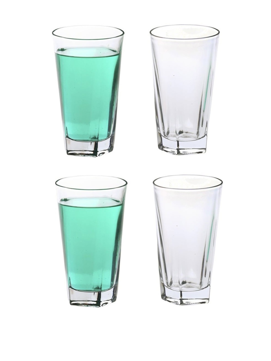 

1ST TIME Transparent 6Pcs Glass Dishwasher Safe Water Glasses 300ml Each