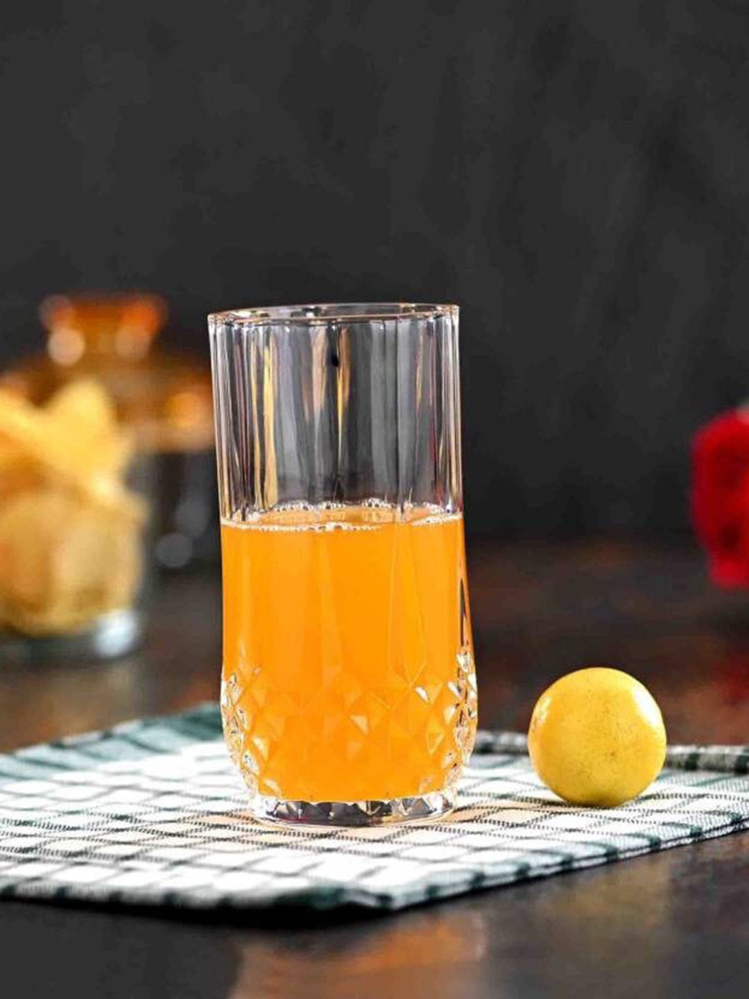 

1ST TIME Transparent 10Pcs Glass Dishwasher Safe Water Glasses 200ml Each