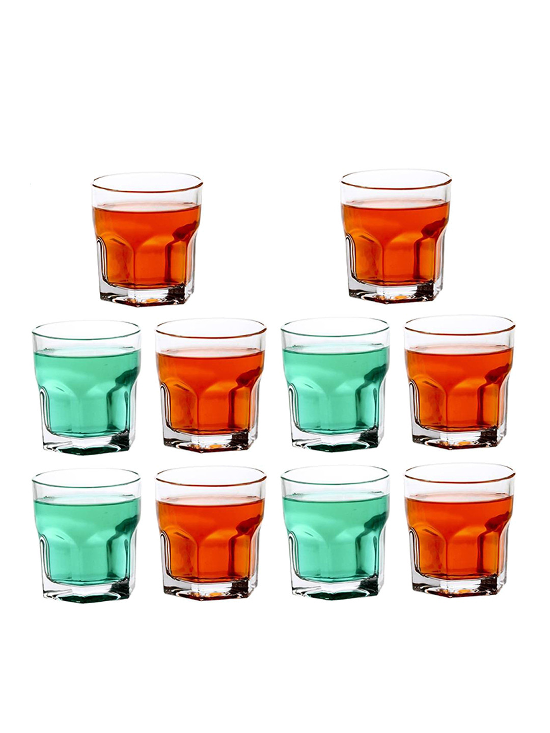 

1ST TIME Transparent 10 Pieces Water Glasses 250 ml Each
