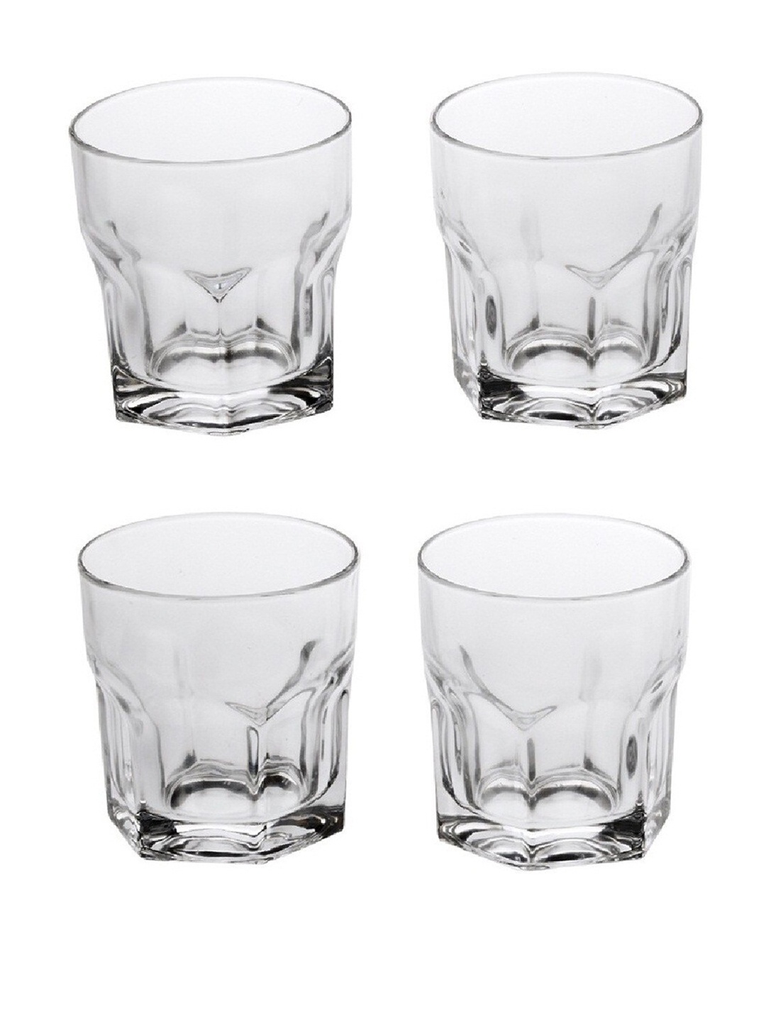 

1ST TIME 4 Pcs Transparent Water Glass 250 ml Each
