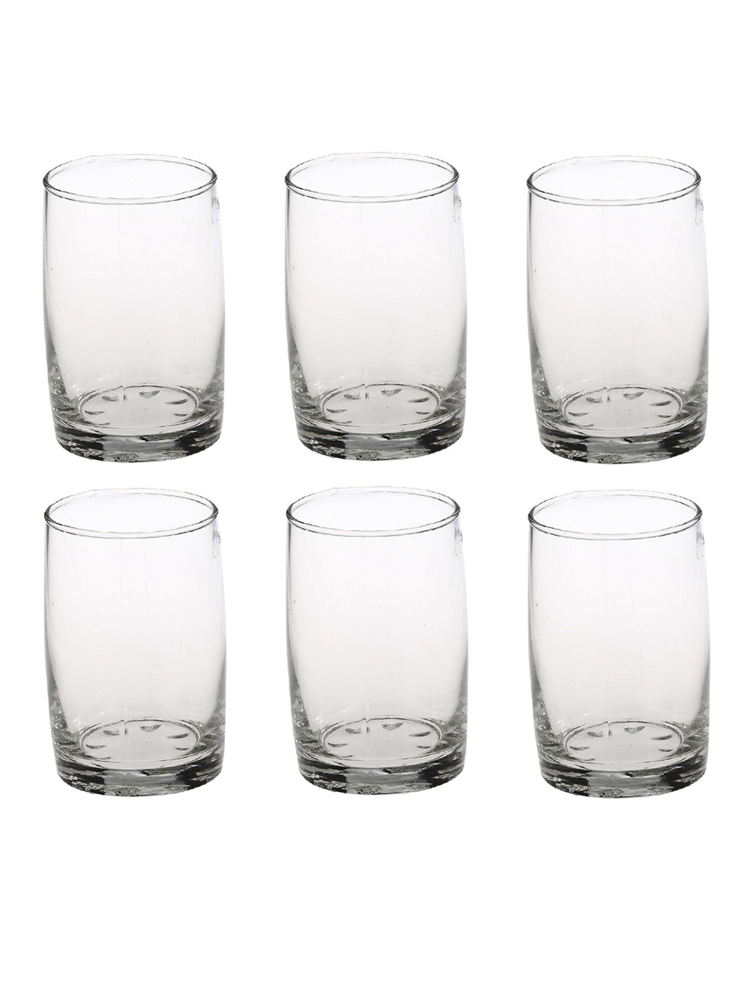 

1ST TIME Transparent 12Pcs Textured Glass Dishwasher Safe Water Glasses 270 ml Each
