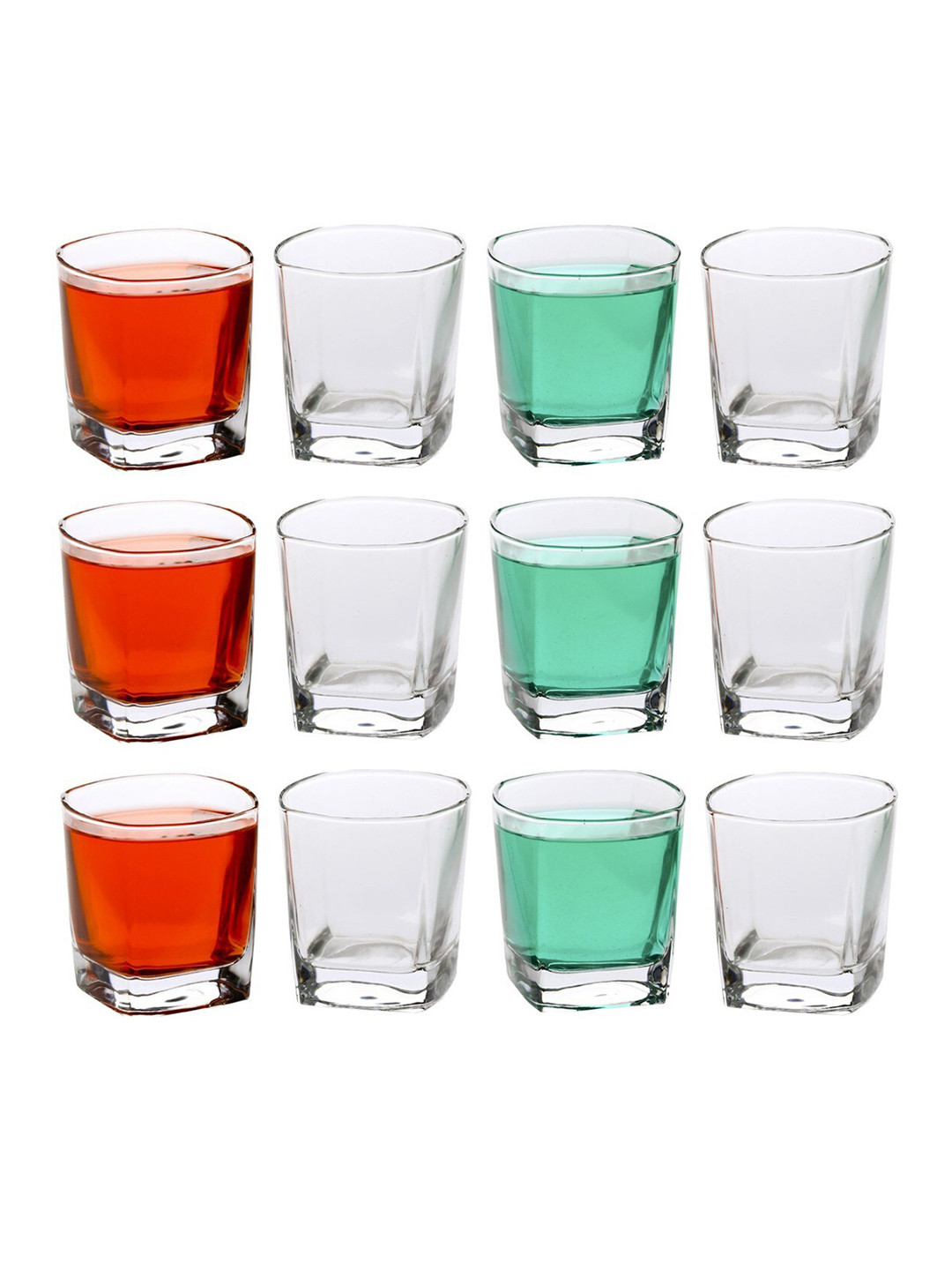 

1ST TIME Transparent 12 Pieces Glass Beer Glasses