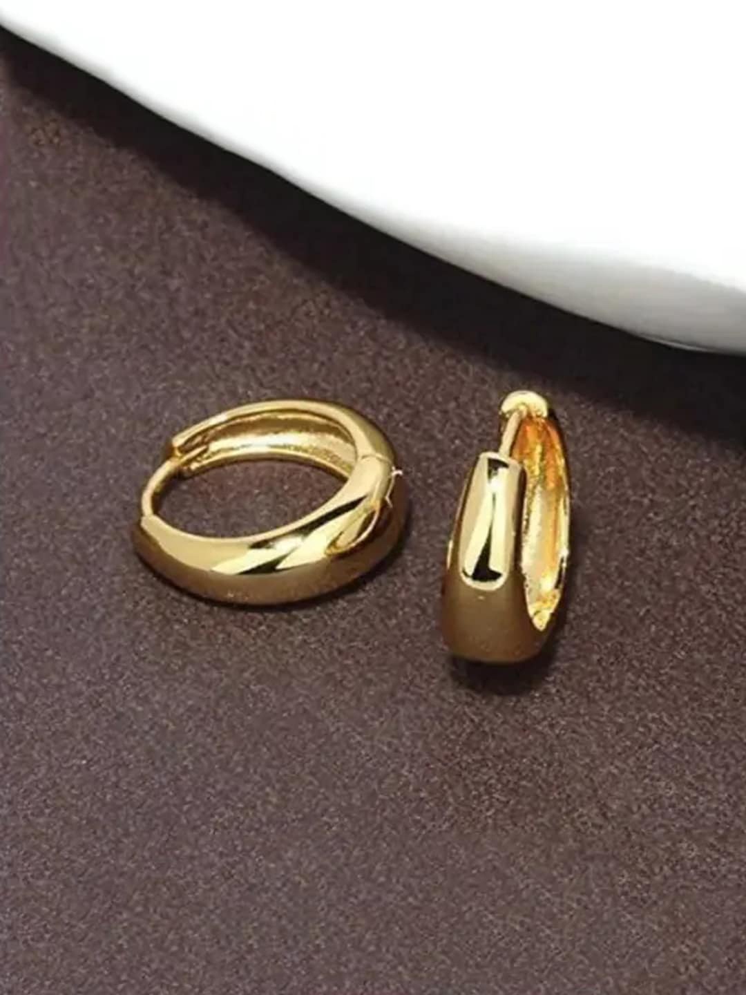 

FIMBUL Gold Plated Circular Hoop Earrings