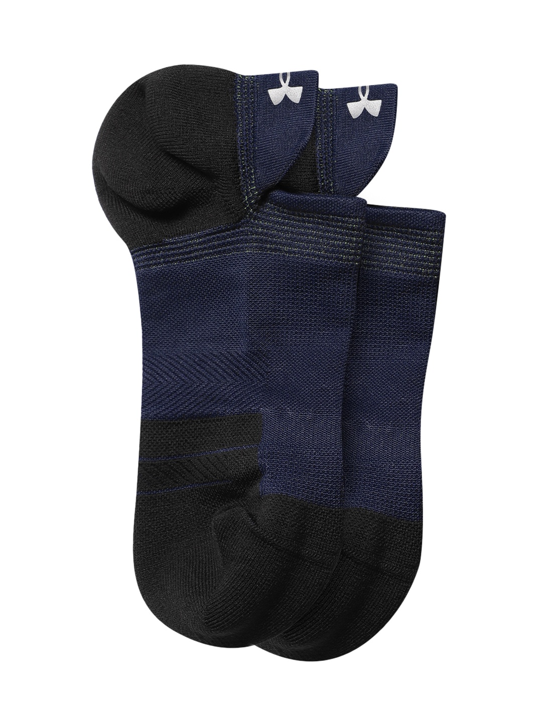 

UNDER ARMOUR Unisex Iso-Chill ArmourDry No Show Tab Ankle-Length Socks, Navy blue