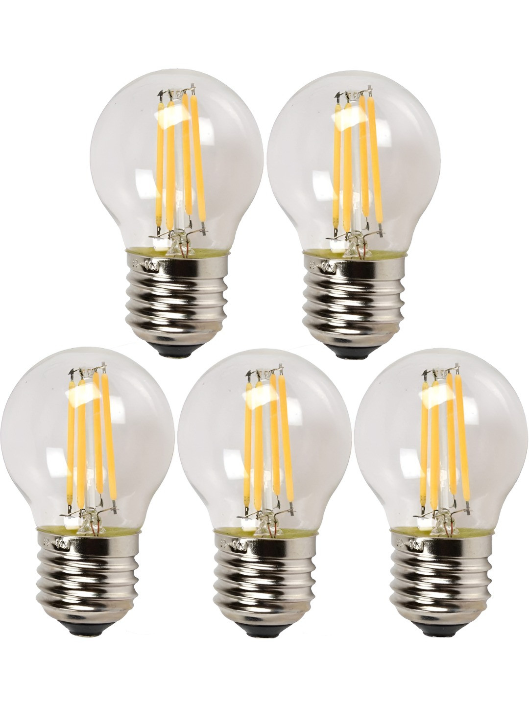 

Tip 'n' Top Yellow 5 Pcs Glass Traditional Ceiling Lamp