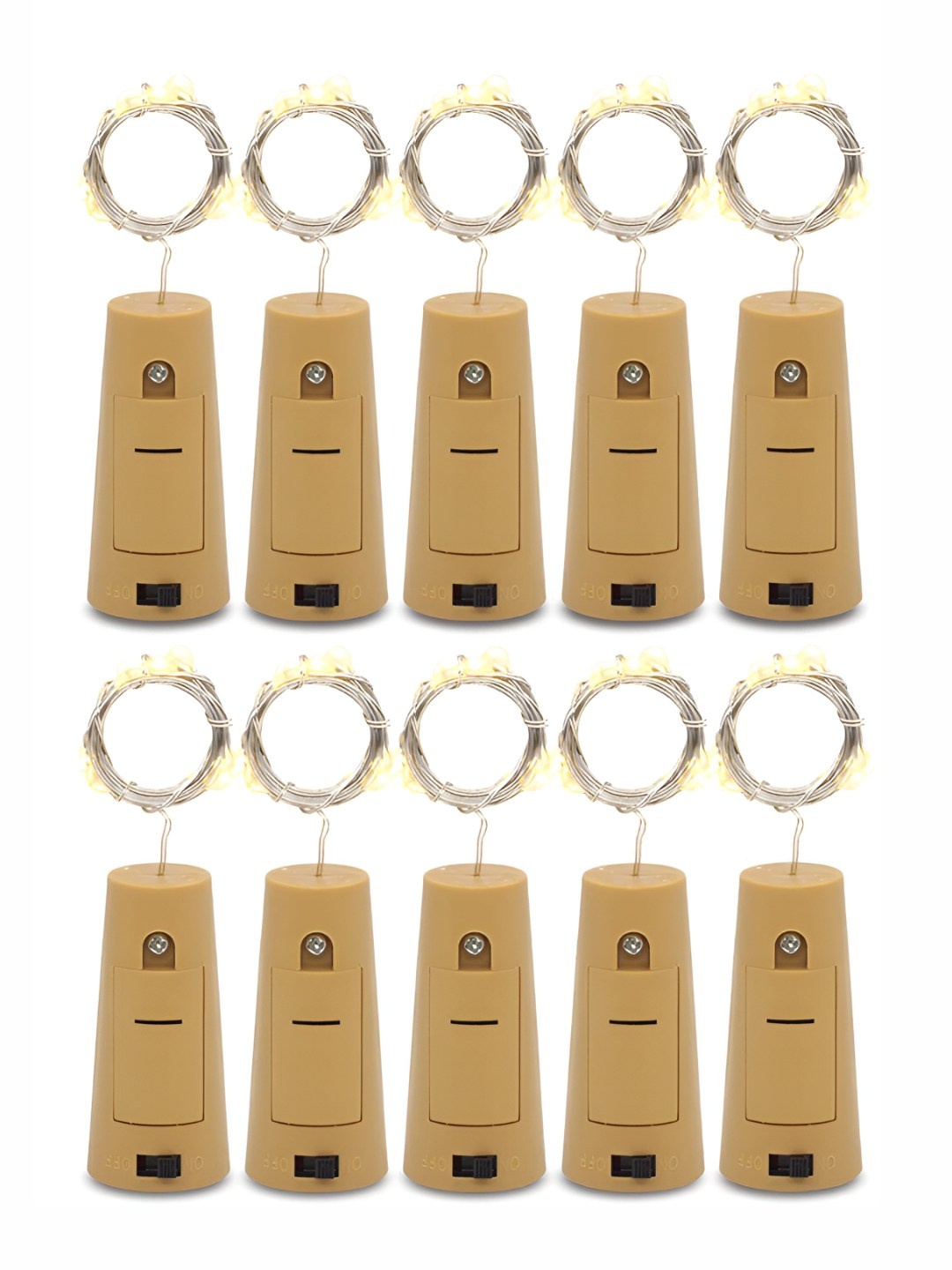 

Tip 'n' Top 10 Pcs Steady Bottle Rice Lights, Yellow