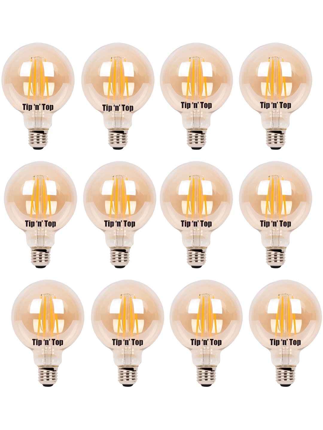 

Tip 'n' Top Yellow 12 Pcs Glass Traditional Ceiling Lamp