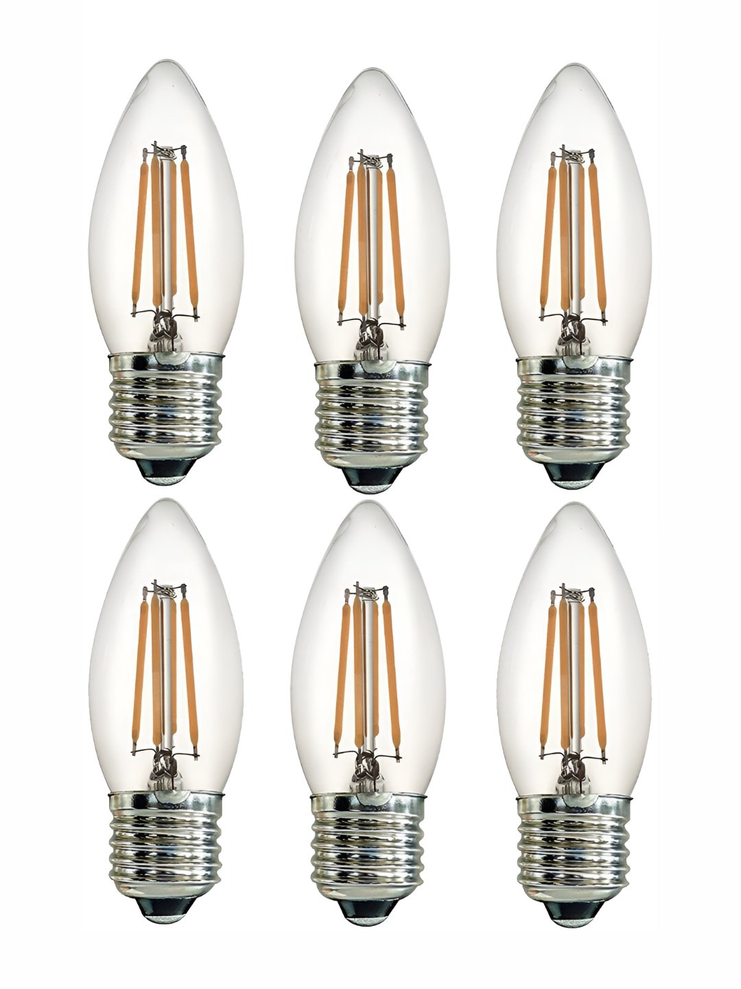 

Tip 'n' Top Yellow 6 Pcs Glass Traditional Ceiling Lamp