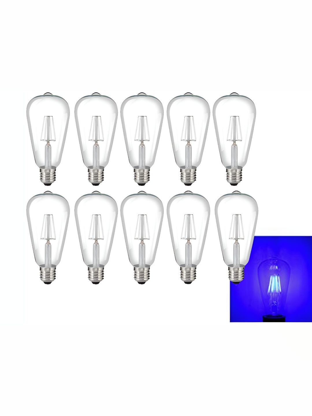 

Tip 'n' Top Blue 10 Pcs Glass Traditional Ceiling Lamp