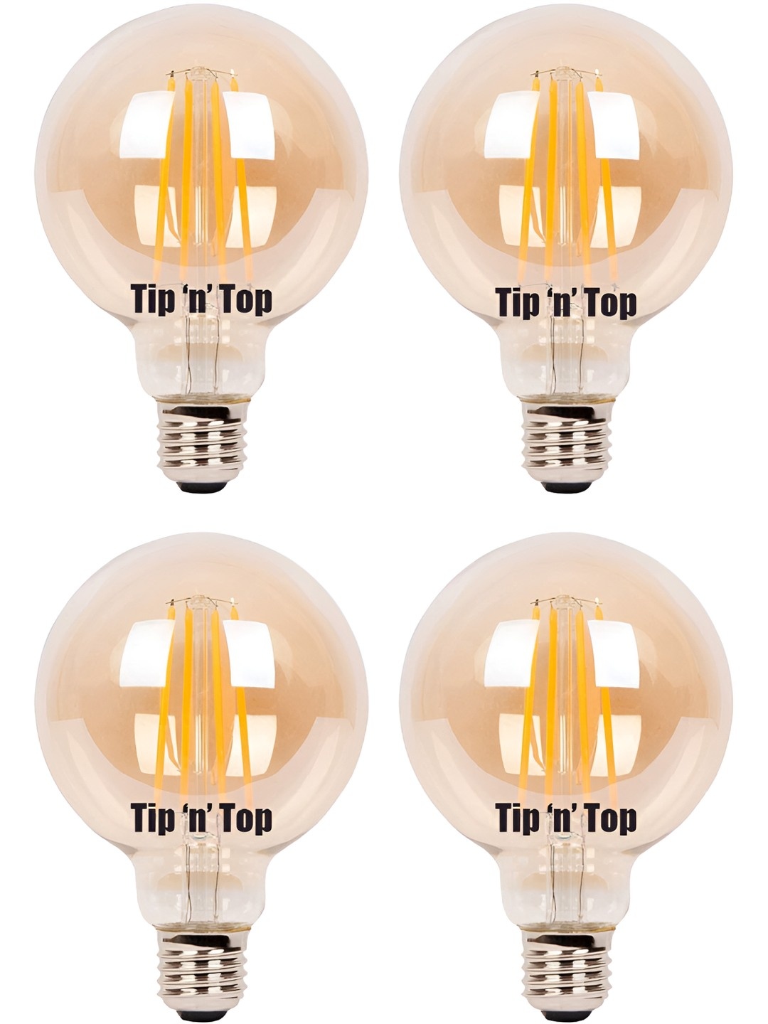 

Tip 'n' Top Yellow 4 Pcs Glass Traditional Ceiling Lamp