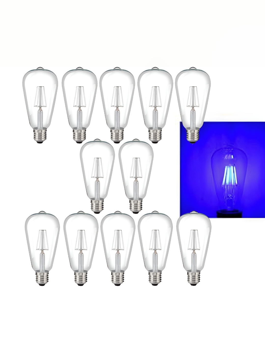 

Tip 'n' Top Blue 12 Pcs Glass Traditional Ceiling Lamp