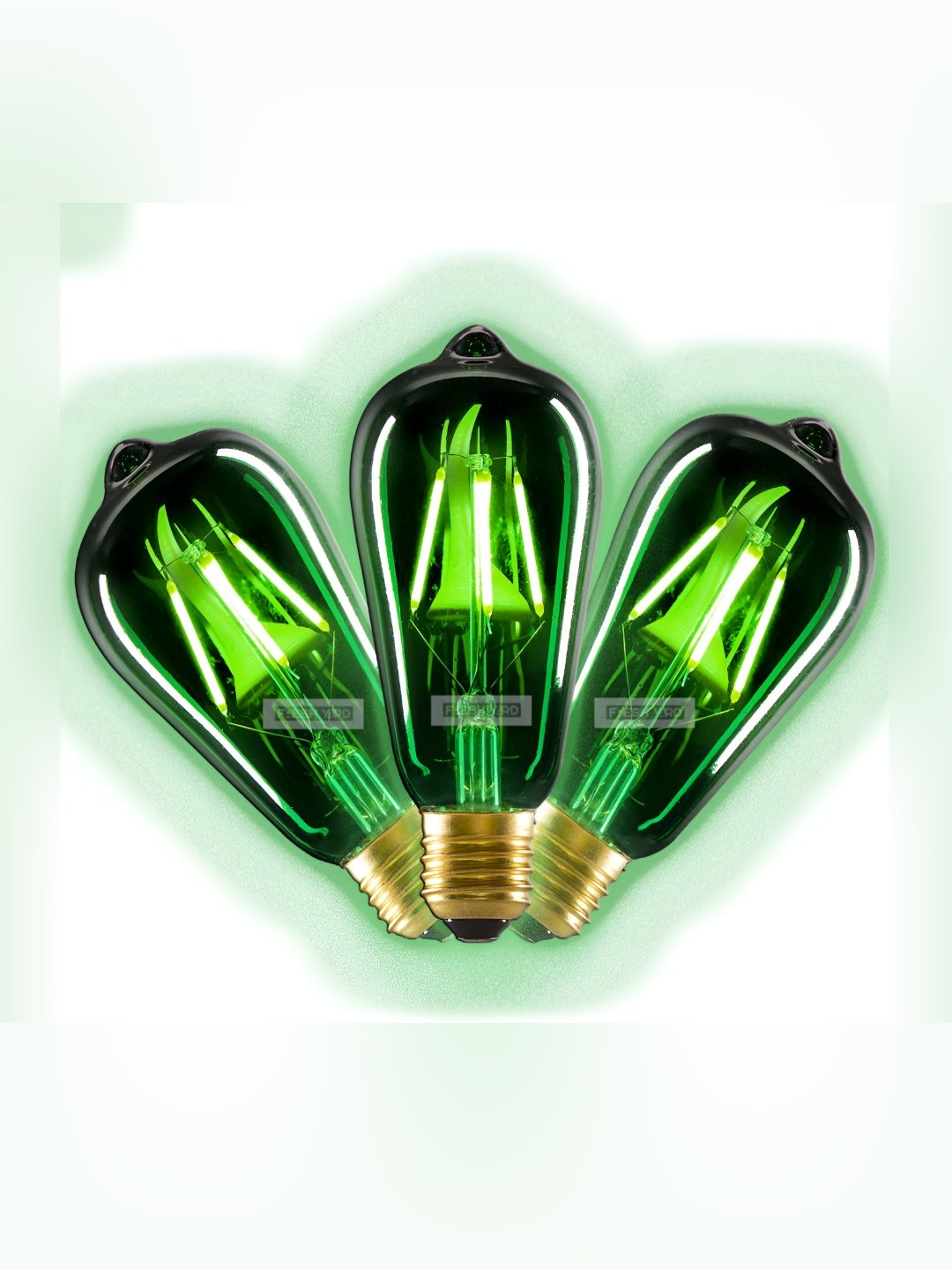 

Tip 'n' Top Green 4 Pcs Glass Traditional Ceiling Lamp