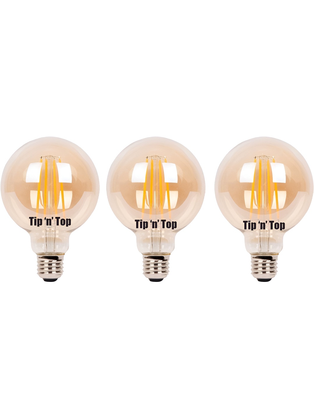 

Tip 'n' Top Yellow 3 Pcs Glass Traditional Ceiling Lamp