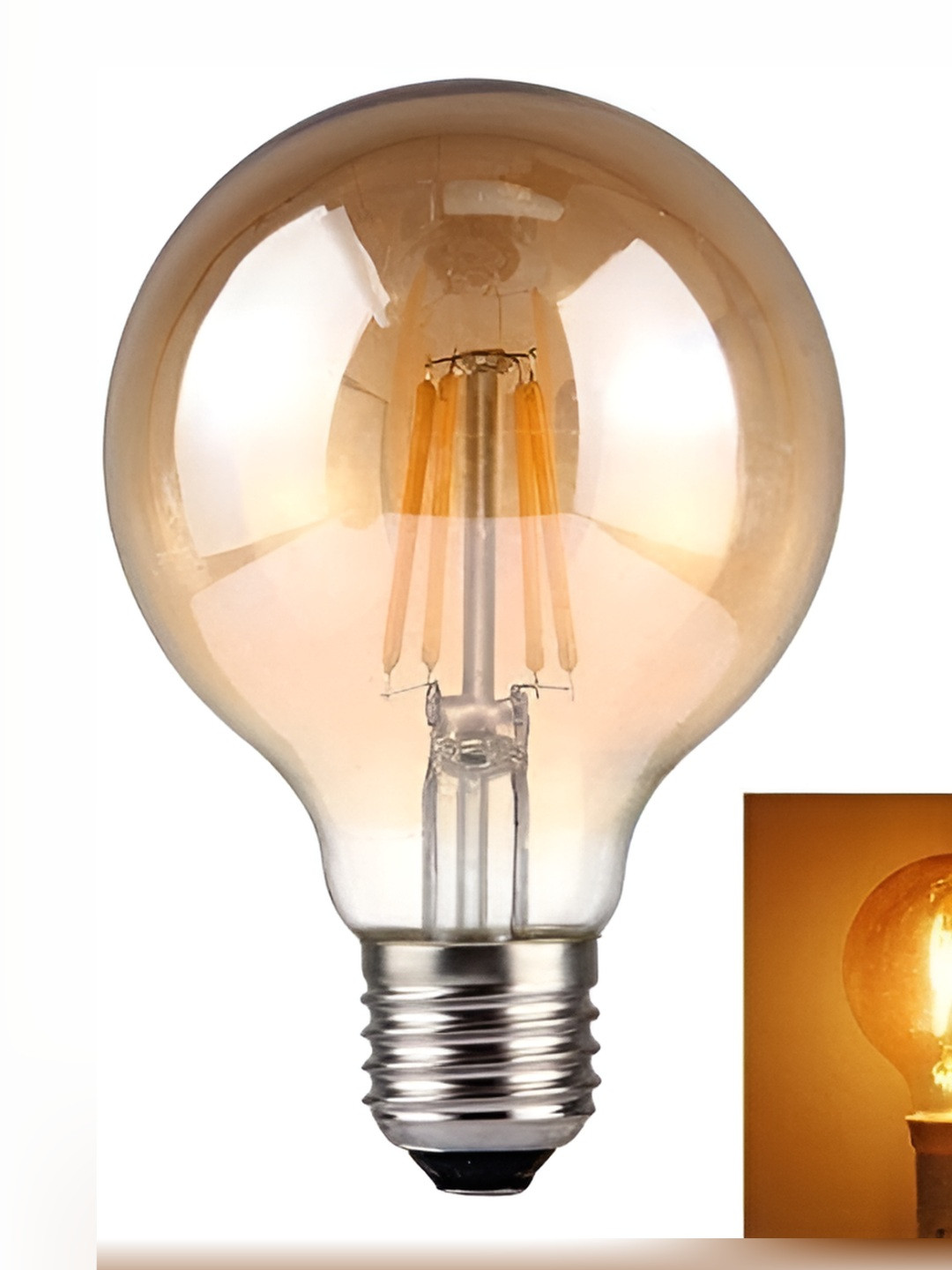 

Tip 'n' Top Yellow 6 Pcs Glass Traditional Ceiling Lamp