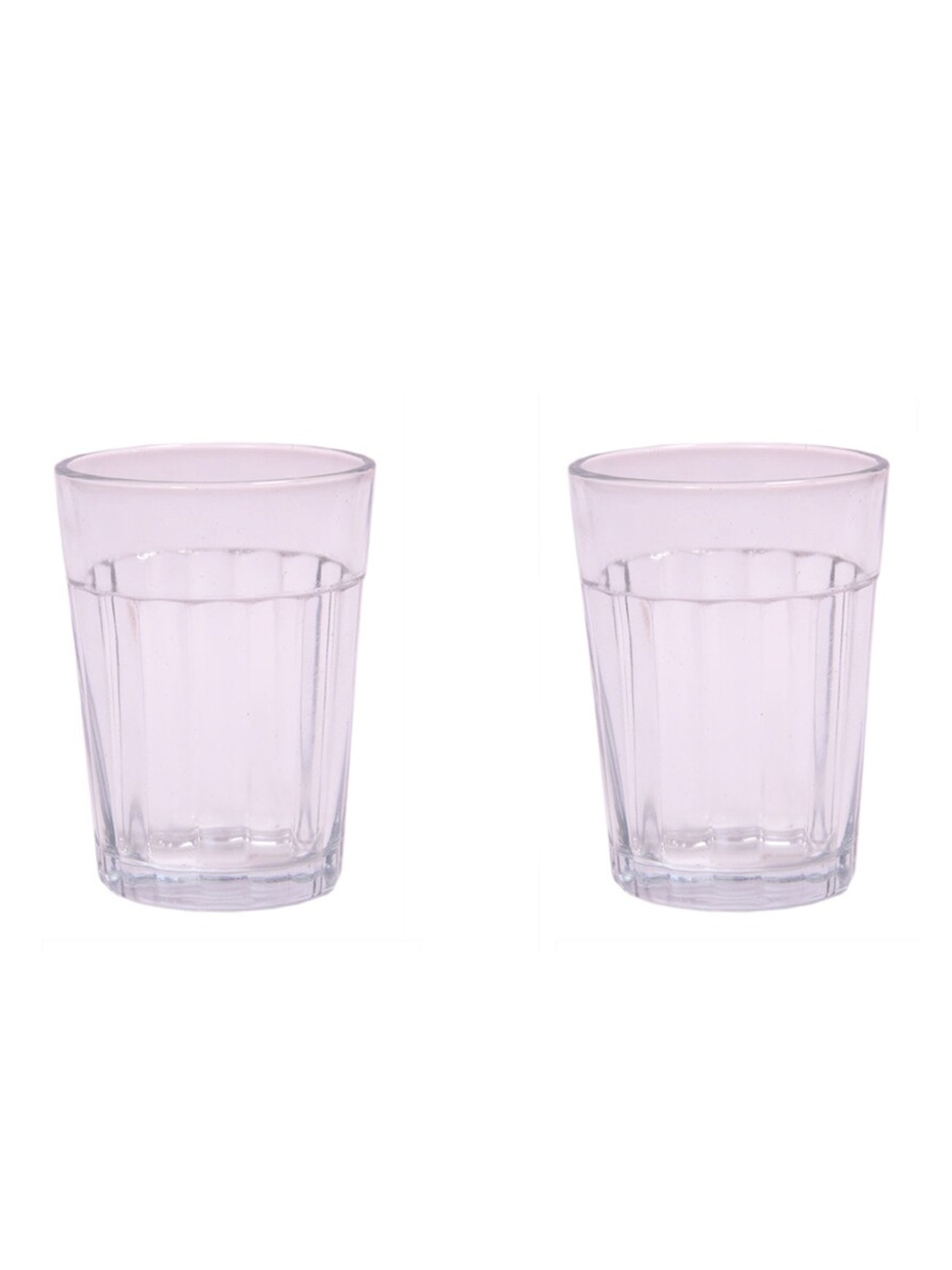 1ST TIME Transparent 2 Pieces Water Glass 100 ml Each
