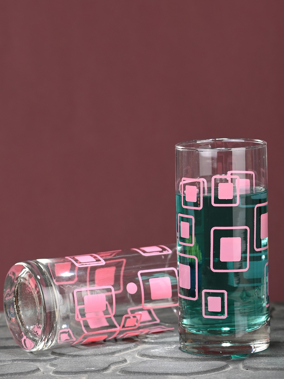 

1ST TIME Transparent 2 Pieces Dishwasher Safe Water Glass 300 ml Each