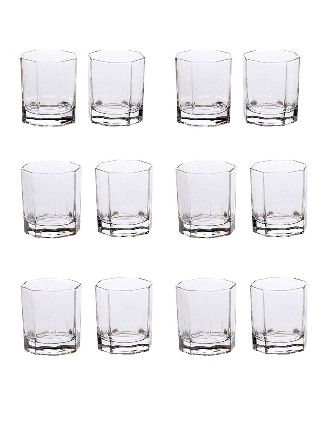 

1ST TIME Transparent 12 Pieces Water Glasses 150 ml Each
