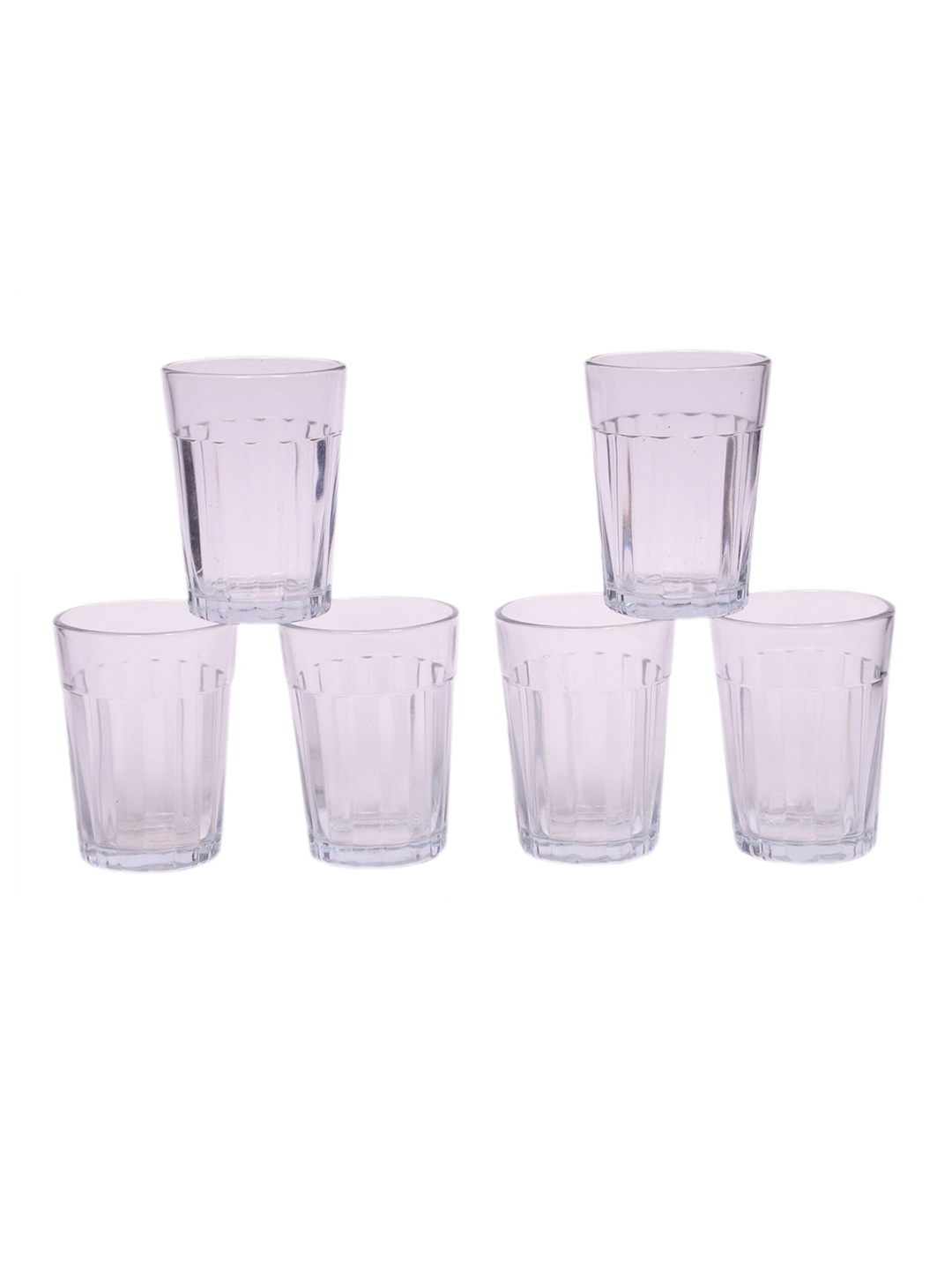 

1ST TIME Transparent 6 Pieces Dishwasher Safe Water Glasses 100 ml Each