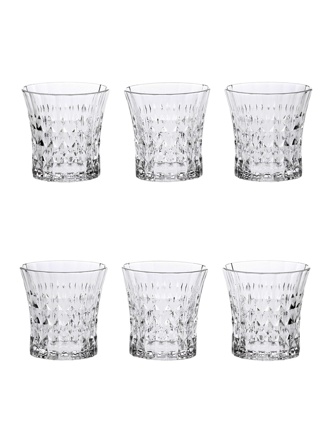 

1ST TIME Transparent 6 Pieces Water Glasses 200 ml Each