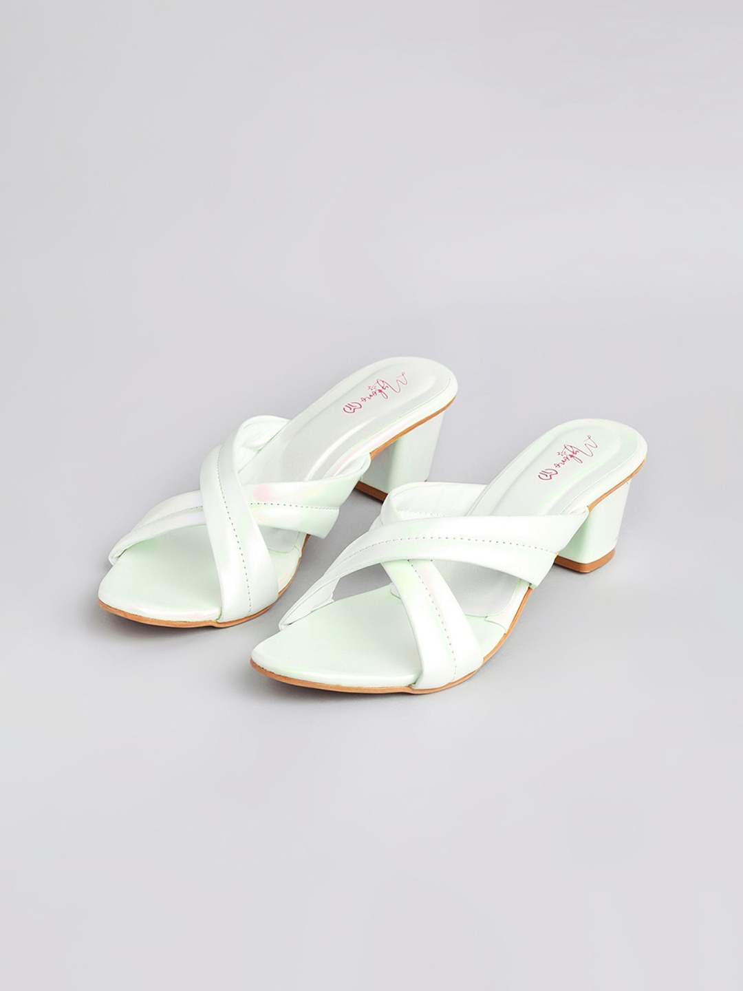 

Mykono Open Toe Block Heels, White