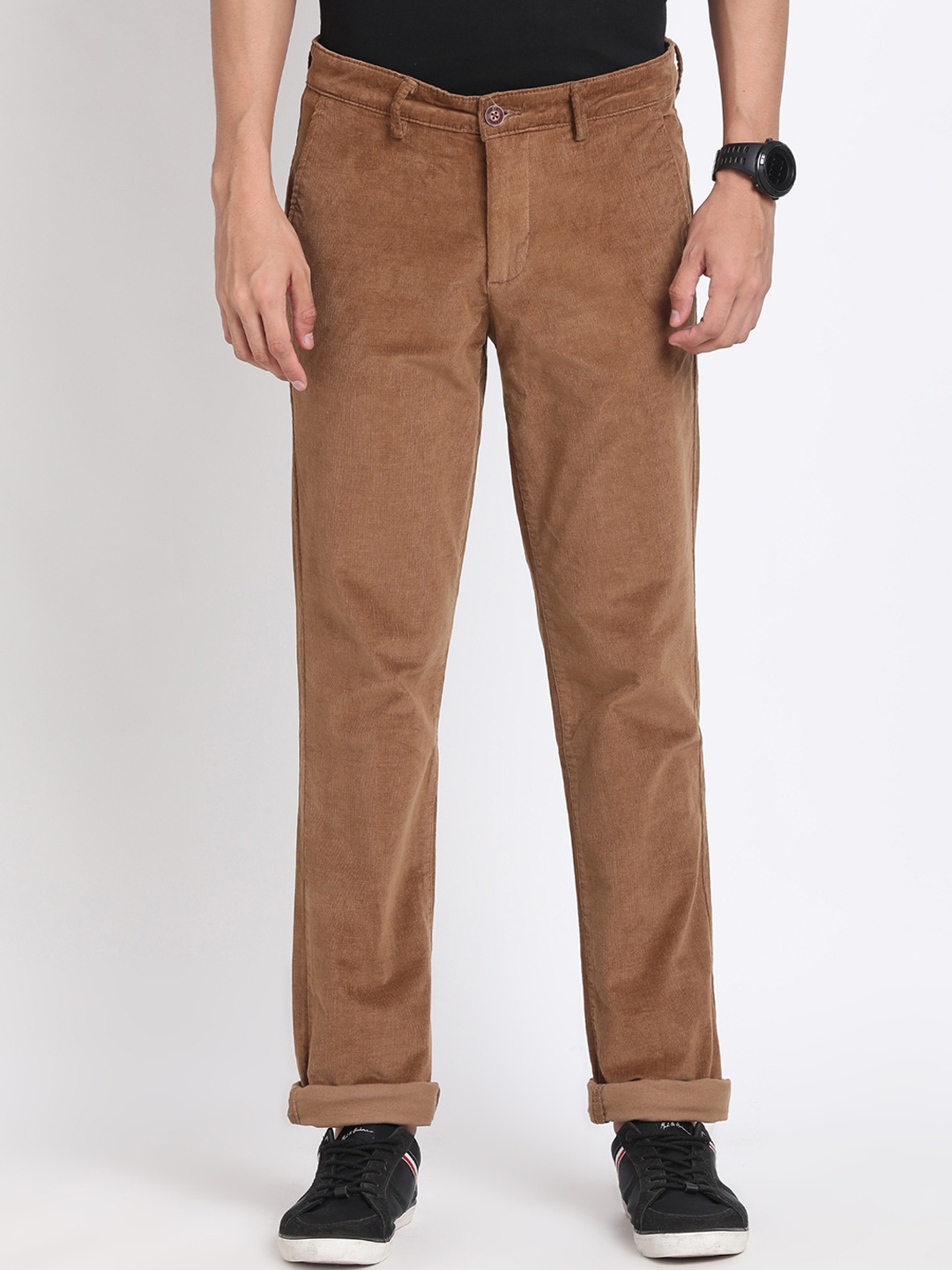 

Turtle Men Smart Skinny Fit Trouser, Brown