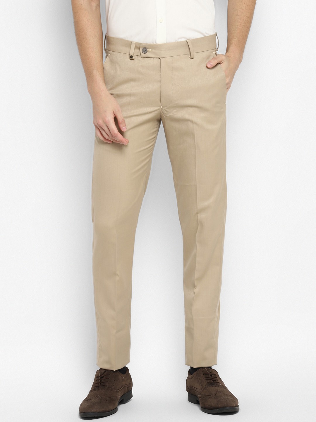 

Turtle Men Tailored Slim Fit Chinos Trouser, Beige
