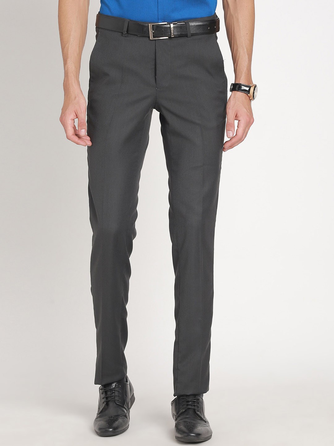 

Turtle Men Tailored Slim Fit Trouser, Grey