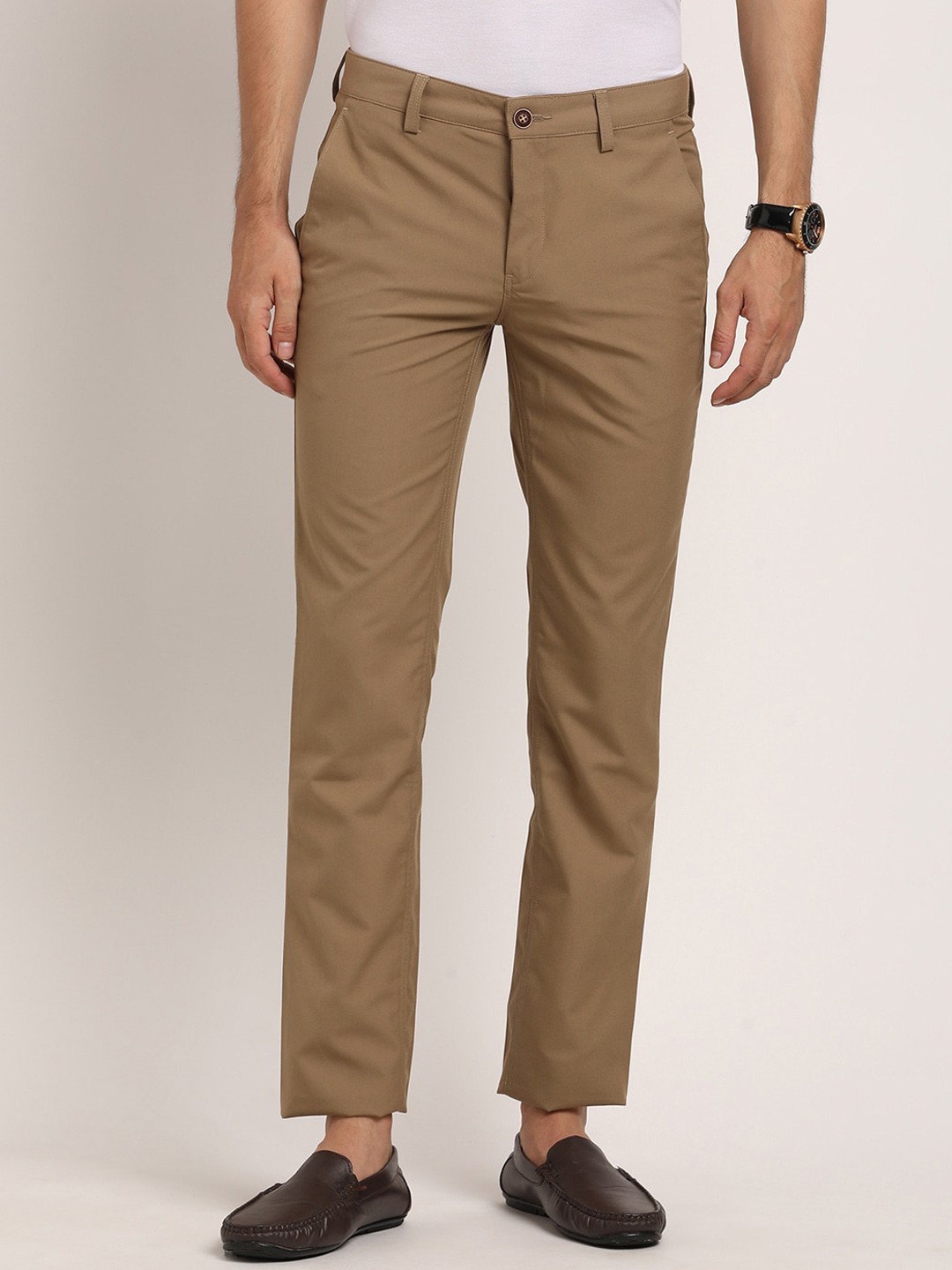 

Turtle Men Smart Skinny Fit Trouser, Khaki