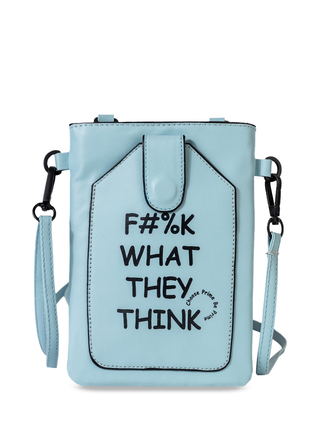

Primegear Unisex Printed Structured Sling Bag, Blue