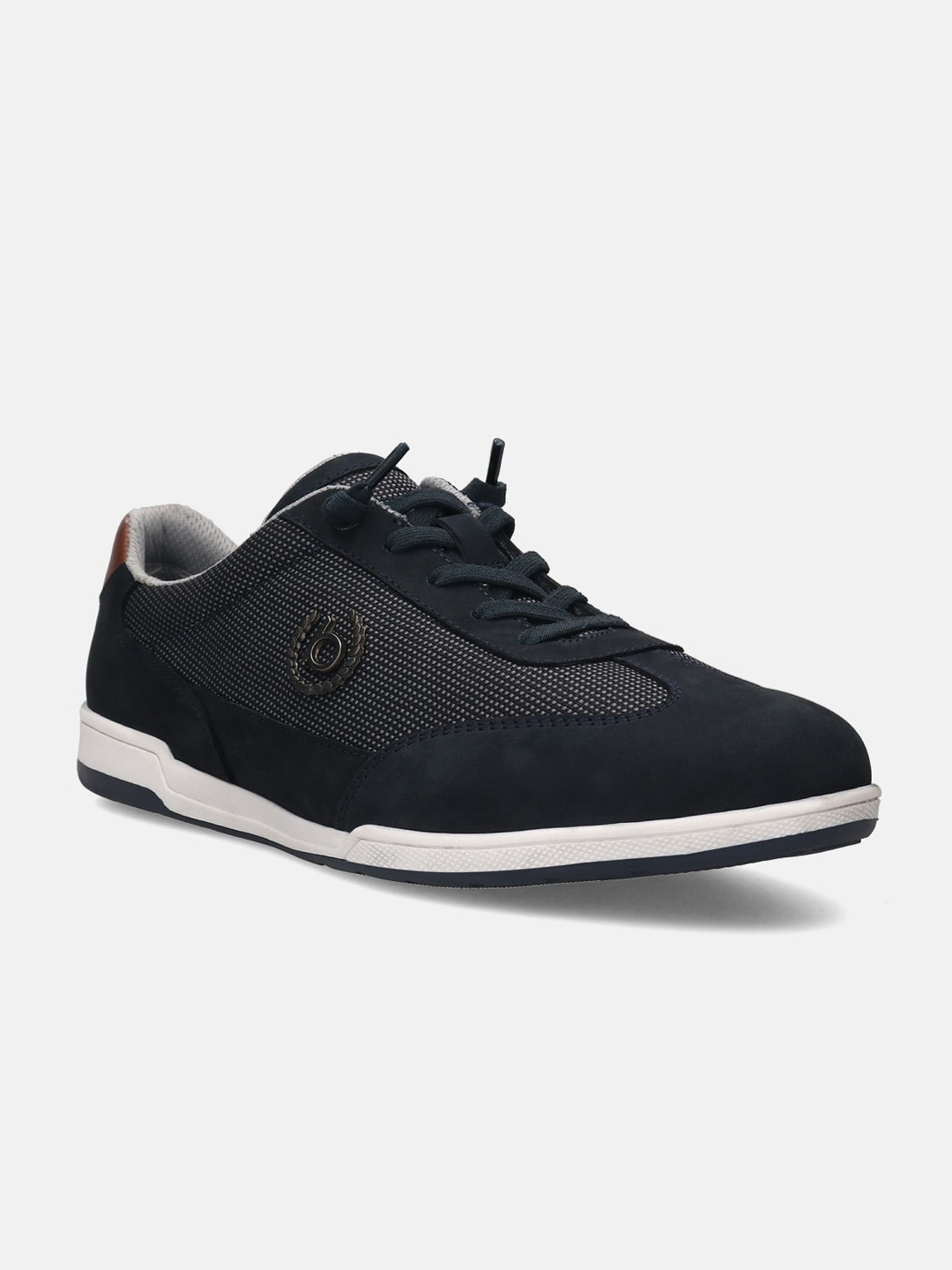 

Bugatti Men Textured Leather Sneakers, Blue