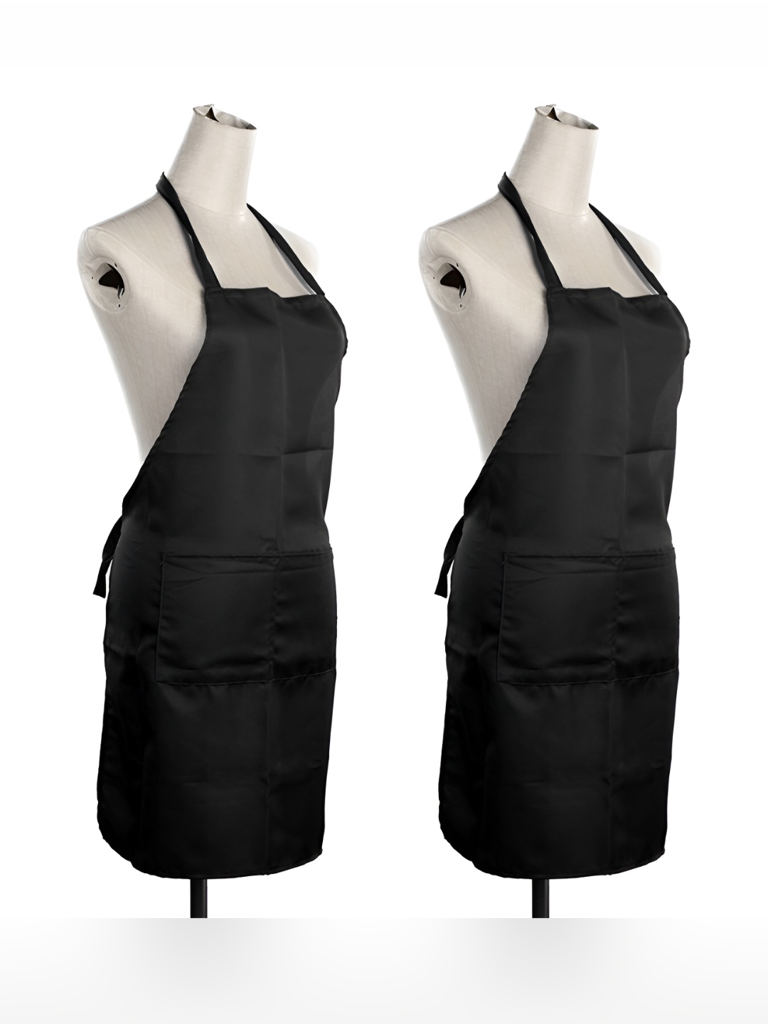 

UrbanArts 2-Pcs Black Waterproof Aprons