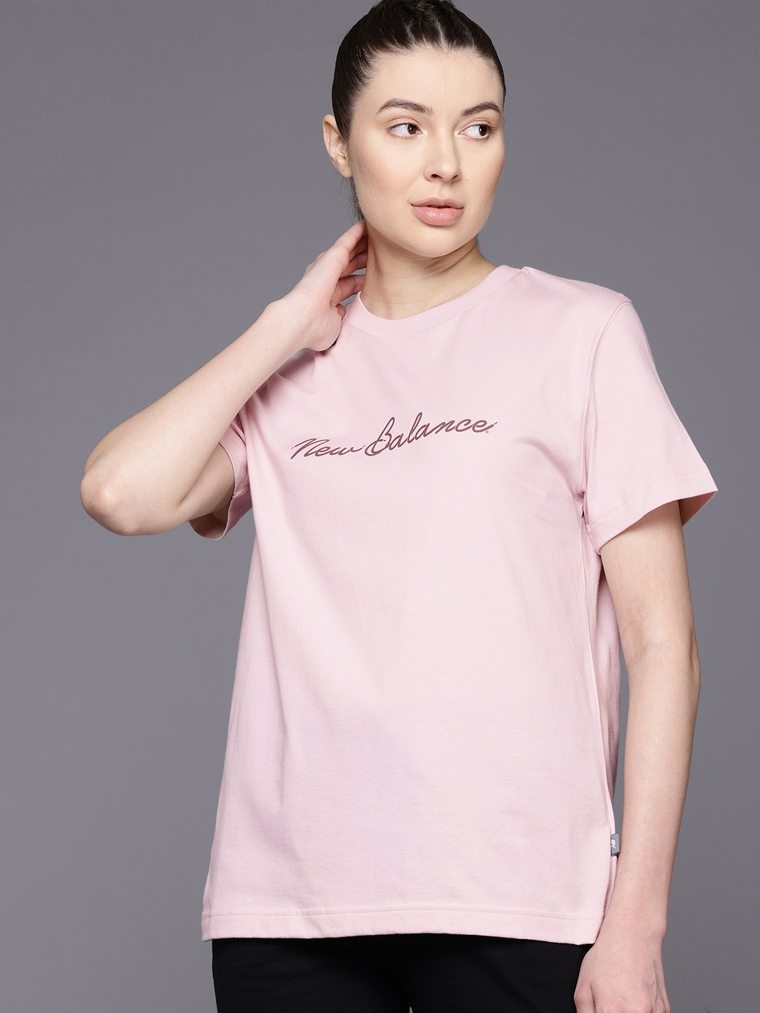 

New Balance Sport Script T-Shirt, Pink