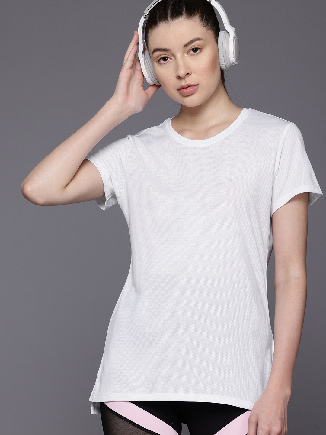 

New Balance Women Reflective Detail T-shirt, White