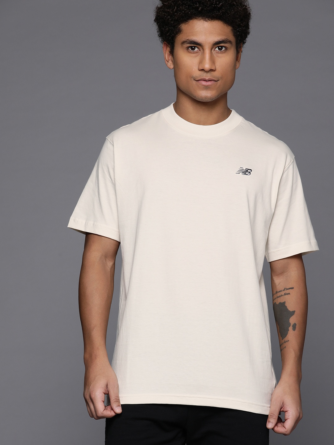 

New Balance Pure Cotton T-shirt, Beige