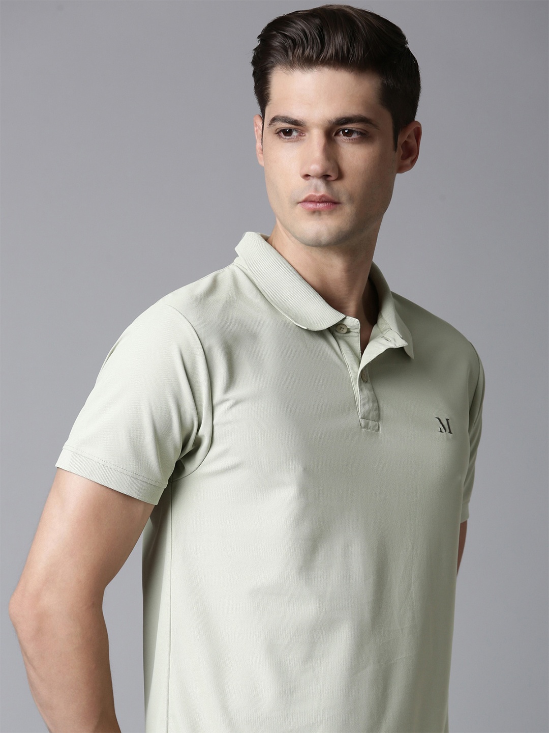 

MAXZONE Polo Collar Short Sleeves T-shirt, Green