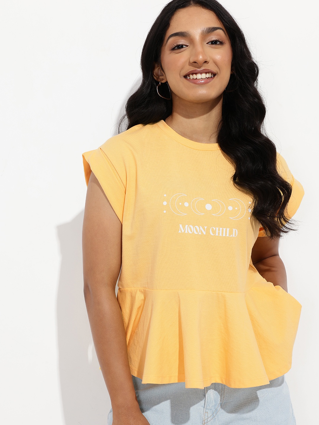 

DressBerry Moonlight Muse A-Line Top, Mustard