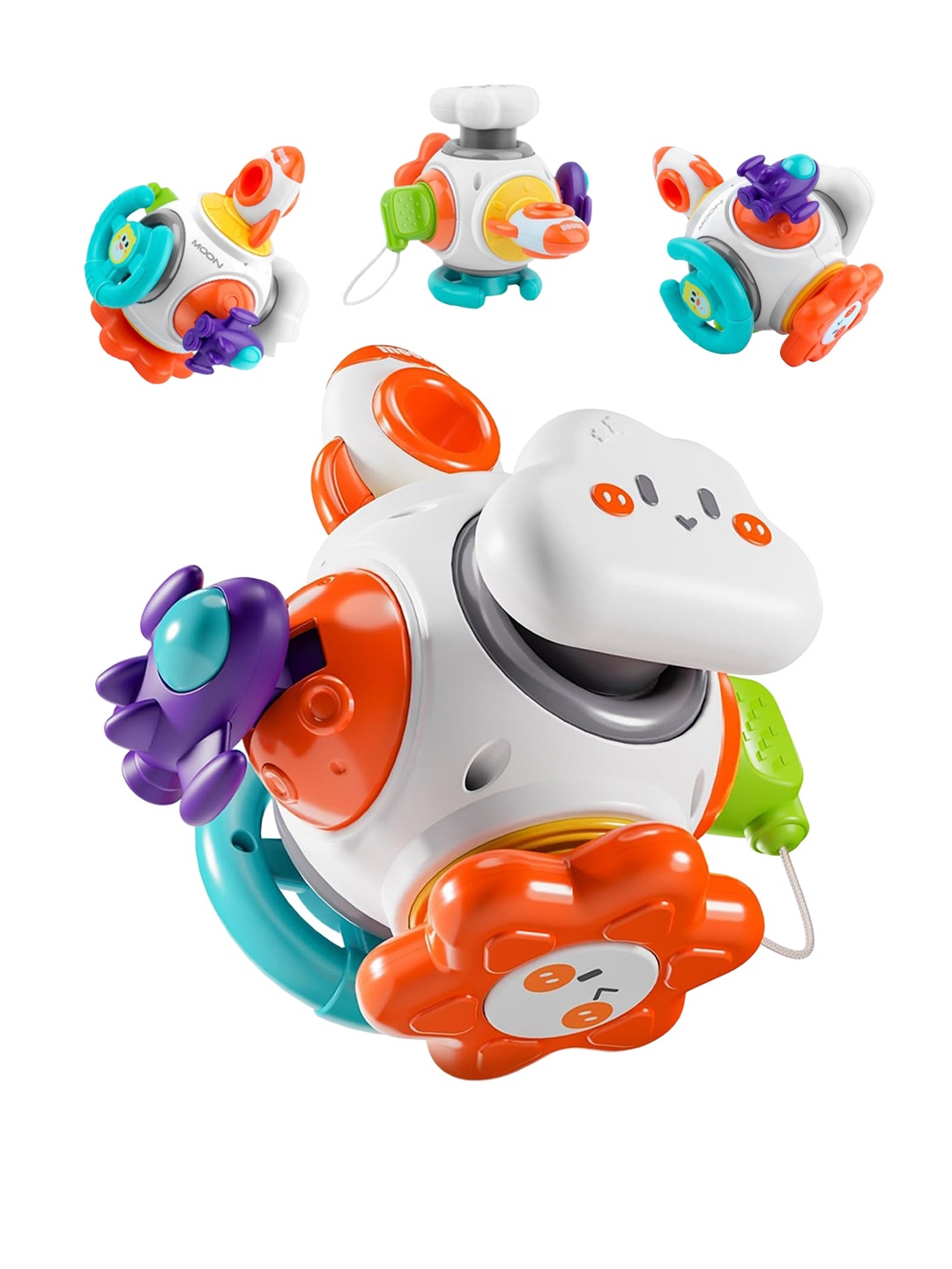 

WEMBLEY Kids 6 In 1 Montessori Sensory Toys, White