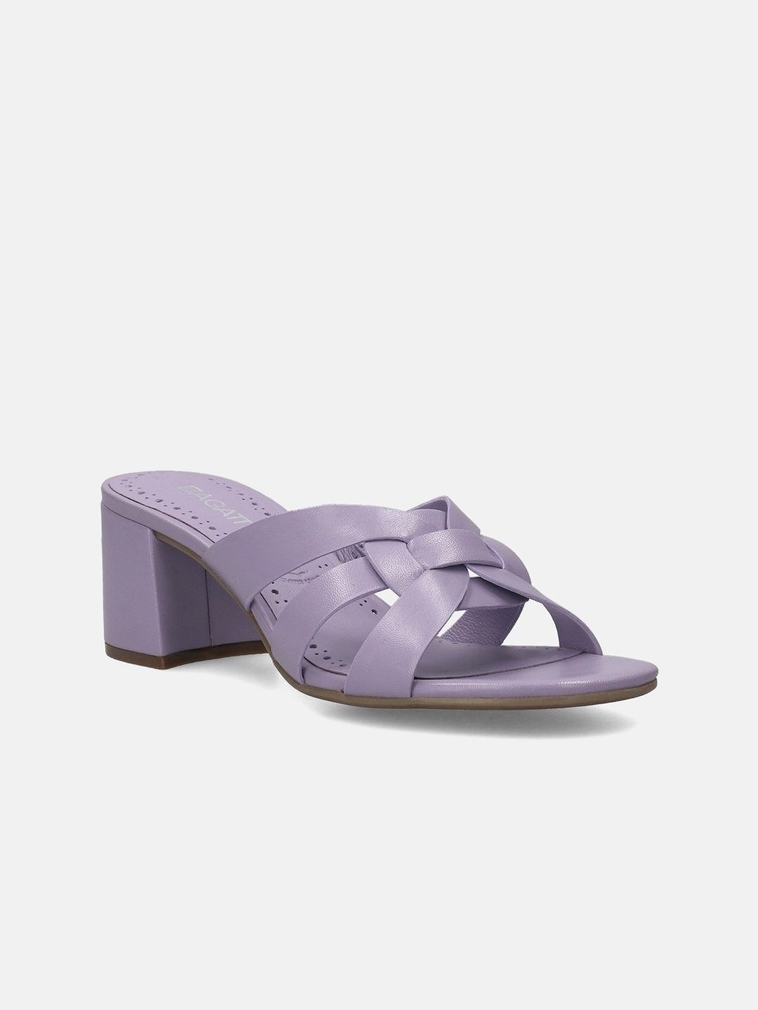 

BAGATT Strappy Leather Block Heels, Purple