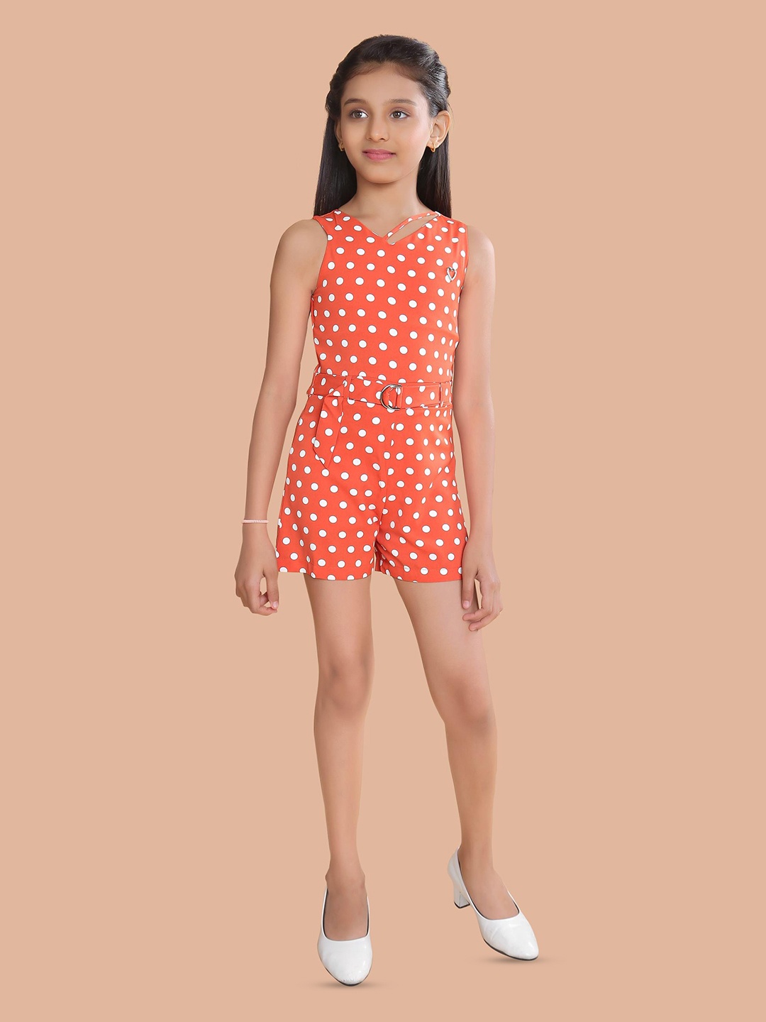 

Tiny Girl Girls Printed Jumpsuit, Rust