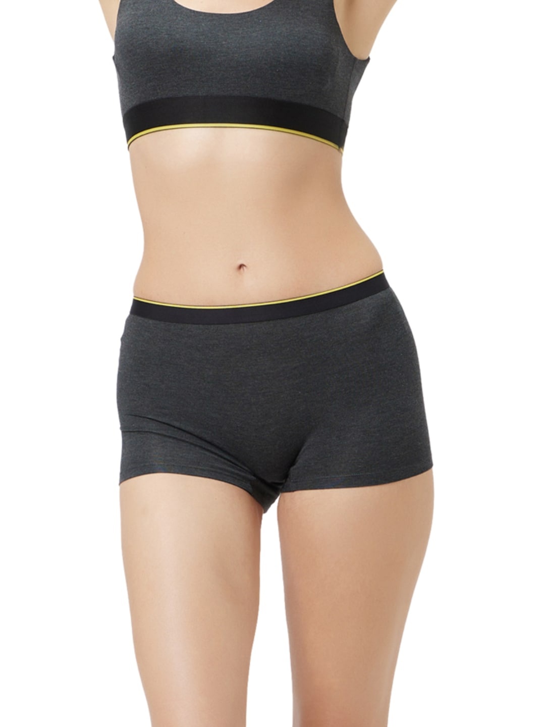 

bummer Mid-Rise Modal Boy Shorts Briefs, Charcoal