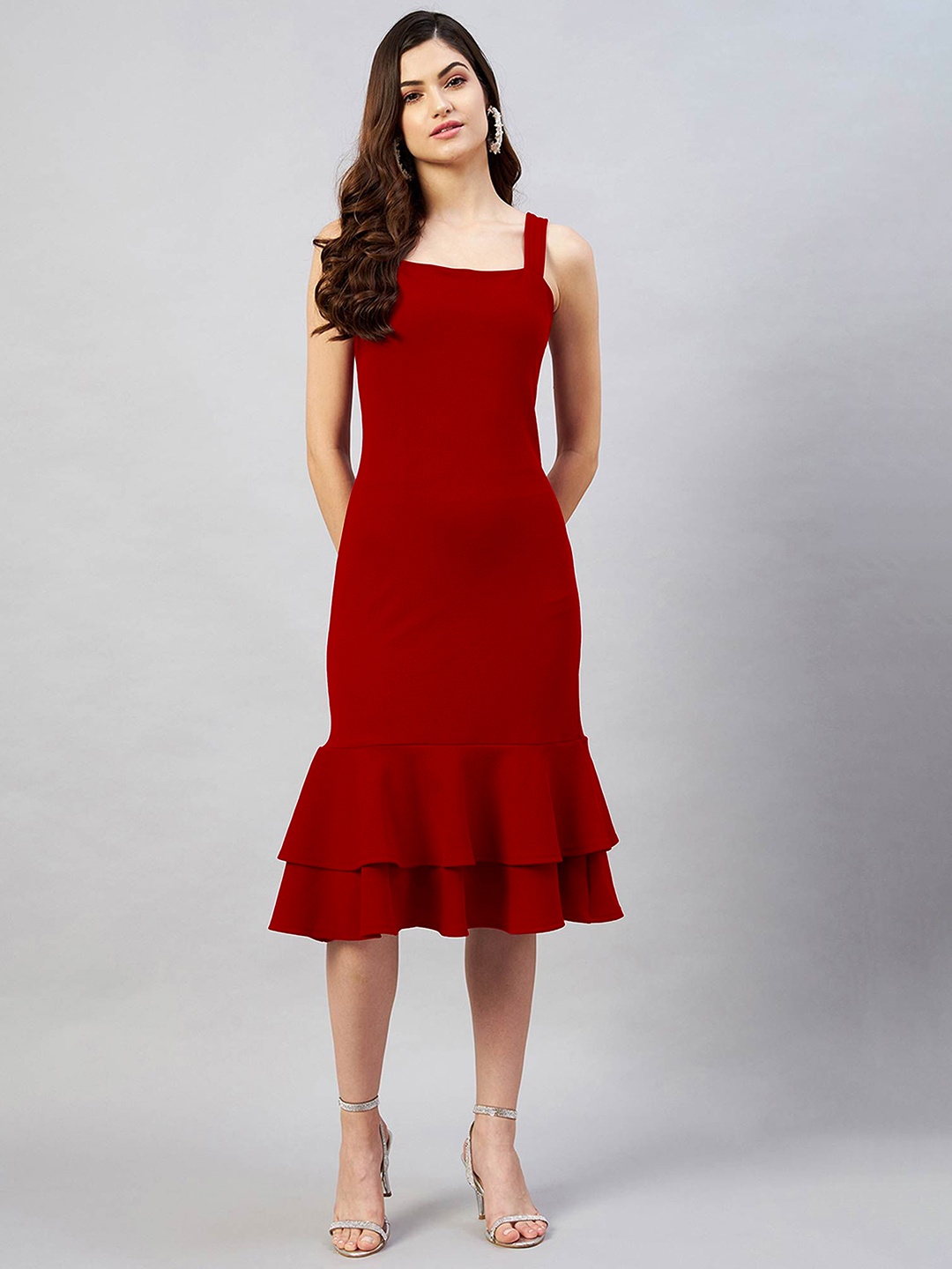 

Alekya Bodycon Dress, Red
