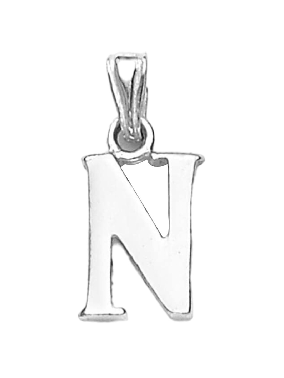 

Taraash Unisex 925 Sterling Silver N Letter Pendant