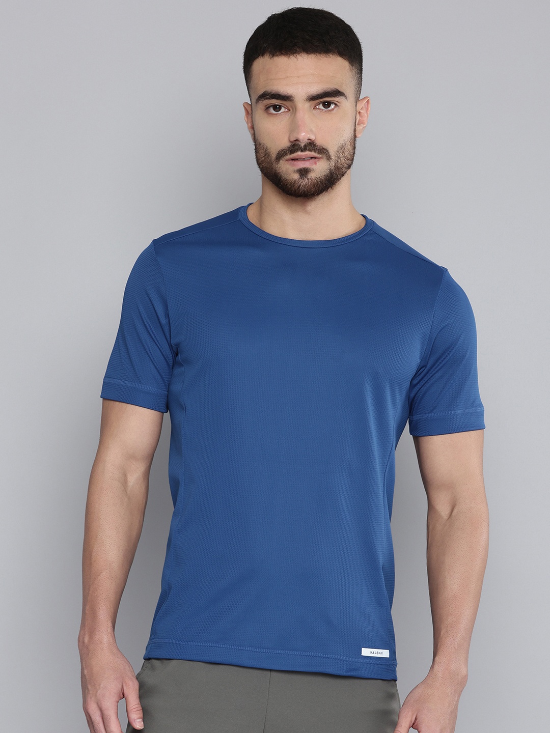 

Kalenji By Decathlon Breathable Self Design Running T-shirt, Blue